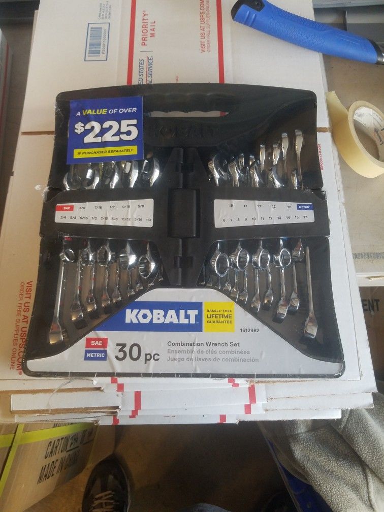 Kobalt 30 Piece Combination Wrench Set