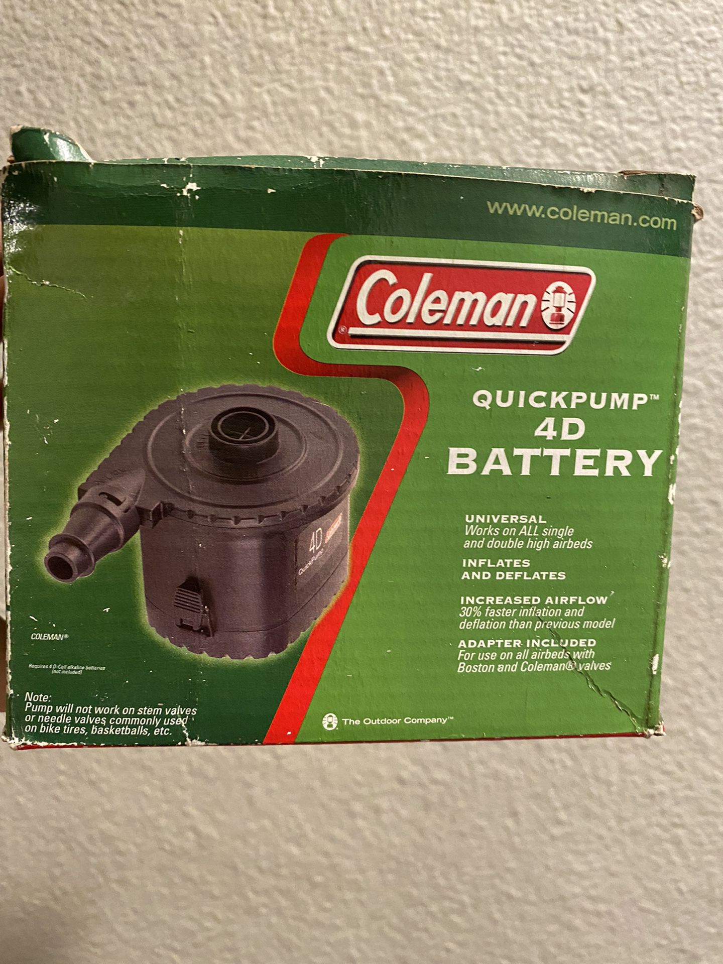 Coleman 4D Battery QuickPump Electric Pump