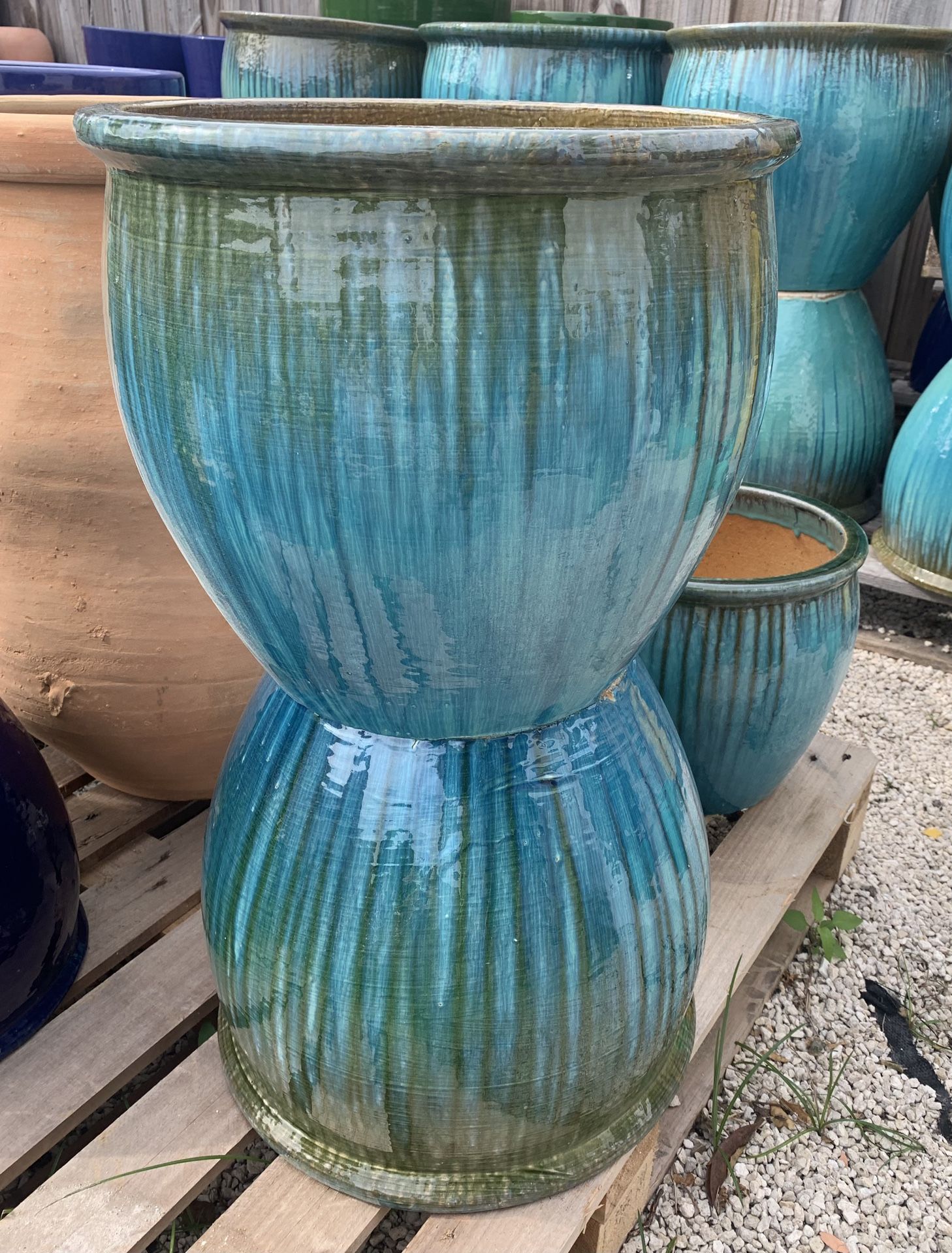 Glaze Ceramic Planter Pot