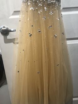 Camille la Vie Gold Rhinestone dress for Sale in Los Angeles, CA - OfferUp