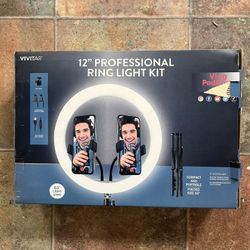 Brand NEW!!! 12" PROFESSIONAL RING LIGHT KIT