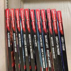 Dungeons & Dragons 5e Story and sourcebooks 