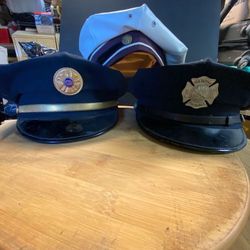 Vintage 1900's old tappan new jersey fire department hats