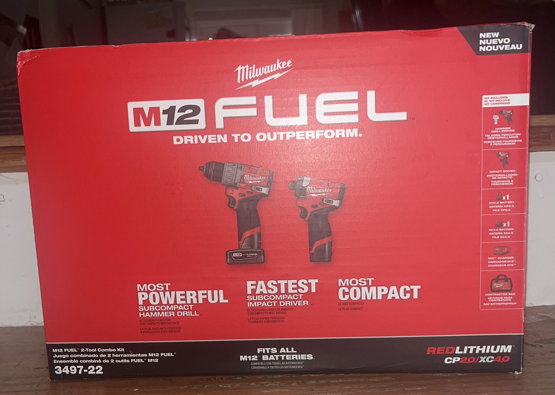 12-Volt  Brushless Cordless Hammer Drill and Impact Driver Combo Kit (2-Tool) Included
