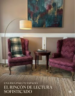 Par de Sillones de Orejas Clásicos (Wingback Chairs) – Color Vino
