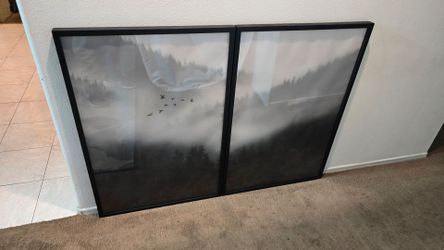 Mountain Landscape Vellum Diptych Set from RH Teen