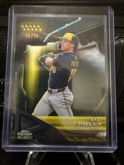 /50! Sal Frelick Topps Chrome Black Wave Baseball Card