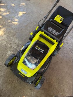 RYOBI 40V HP Brushless 20 in. Cordless Battery Walk Behind Push Lawn Mower with 6.0 Ah Battery and C