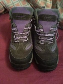 Ladies Purple and grey hiking boots
