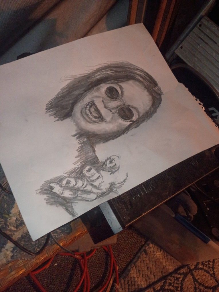 Ozzie Osbourne By ArtistJK Will Be For Sale When Finished