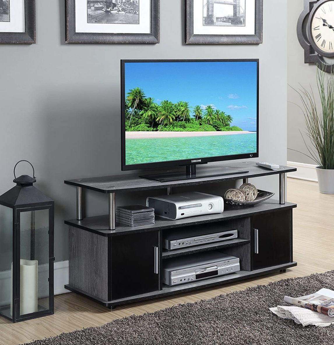 Tv Stand With Cabinets And Shelf