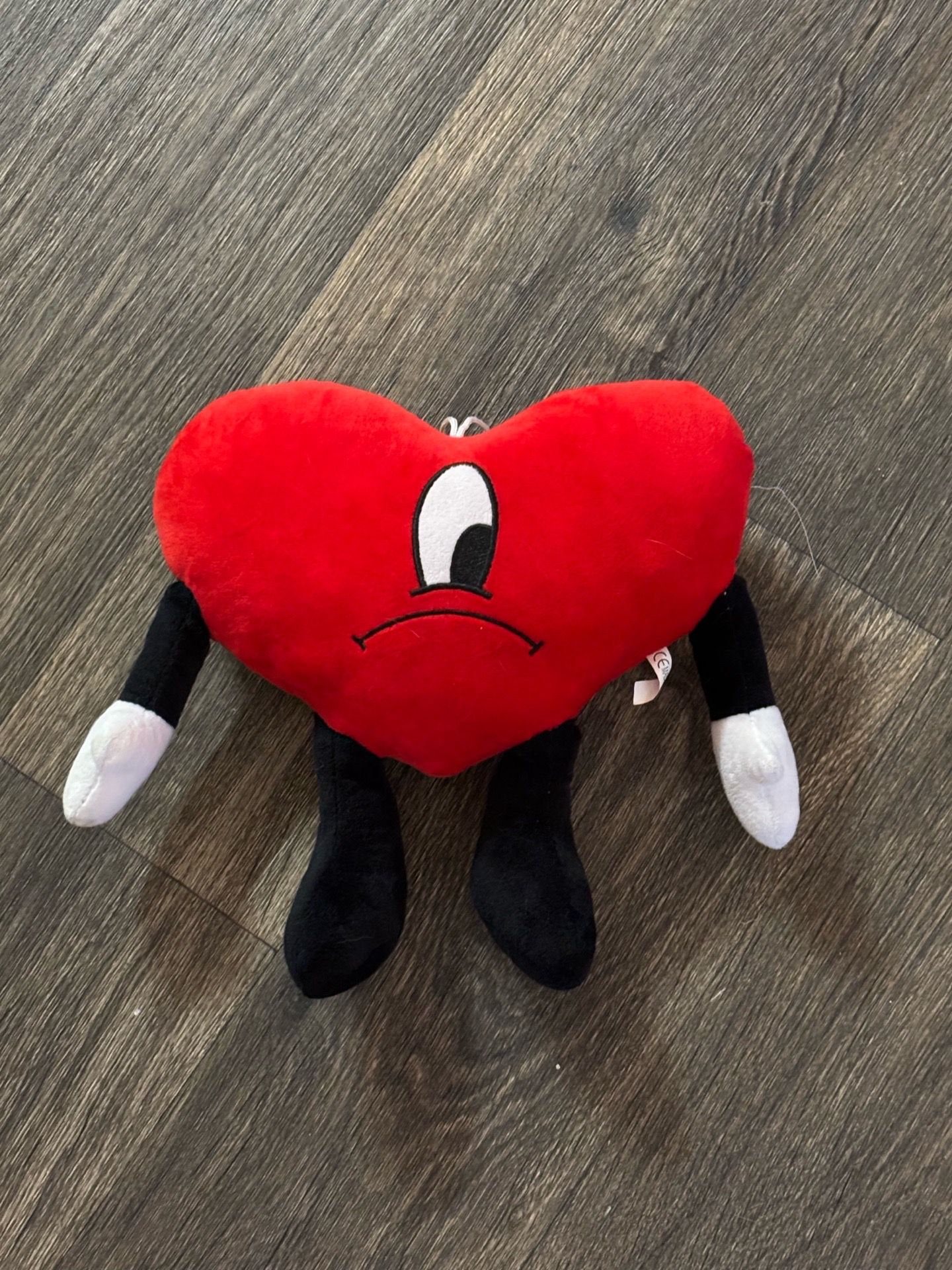 Red Heart Bad Bunny Plush Toy