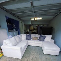 Cream Kevin Charles Sectional - FREE DELIVERY 