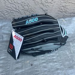 Wilson A500 12.5" Black/Grey/Tropical Blue Right Hand