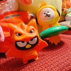 McDonald's Happy Meal Toys: Sanrio x Godzilla Badtz-maru & BT21 Chimmy