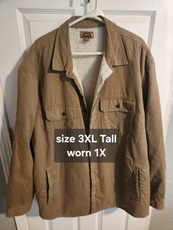 Mens Coat Size 3xl Tall