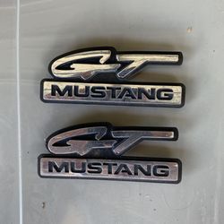GT Mustang Badges 