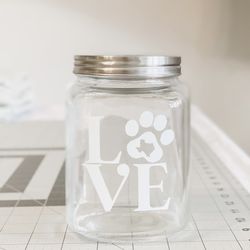 Dog treat jar