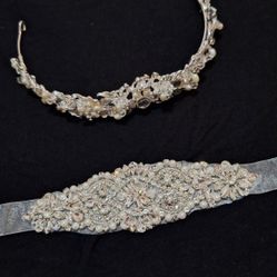 Bridal Belt And Crown 