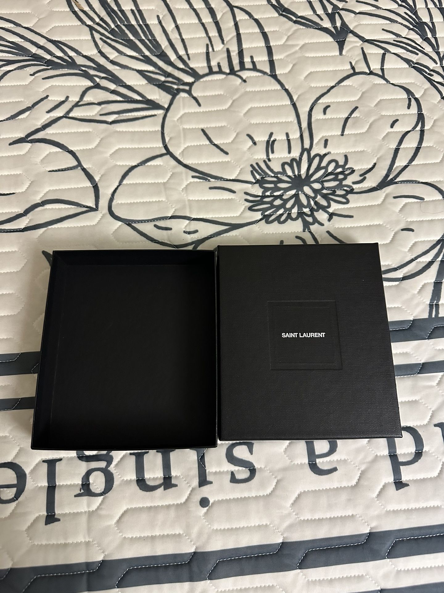 saint laurent Empty Box.See Pics For Size. For Small Wallets.
