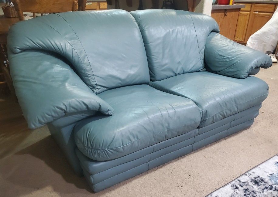 Leather Loveseat