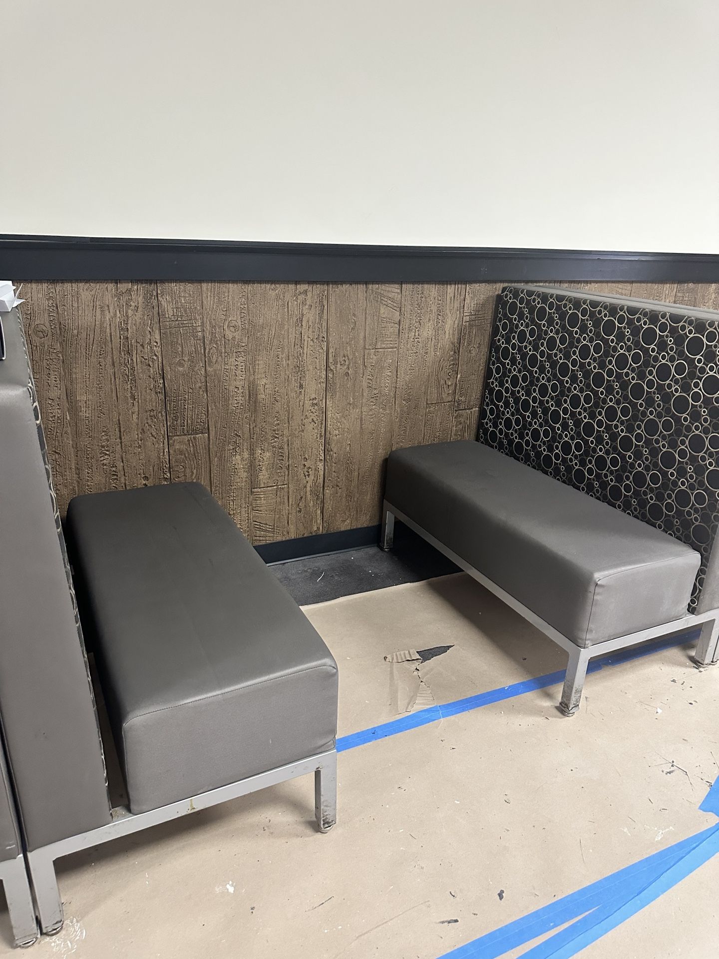 Restaurant Booths (All by $500) 4-72” x 43” high 2-45” x 43” high 1-60” x 43” high