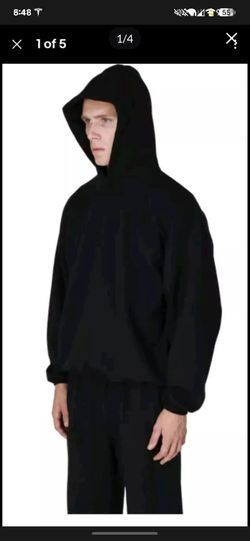 Brand New Kanye West Yeezy Black Vultures Blank Hoodie Size 1 Medium Gap Yzy