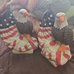 American Eagle Ceramic Statues