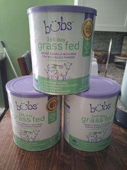 3 new can of grass fed baby formula cash only 60 for all 3