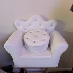 Kids Sofa Chair With Foot Stool