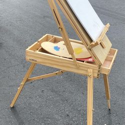 Easel and Sketch box BCP portable Used includes manual
