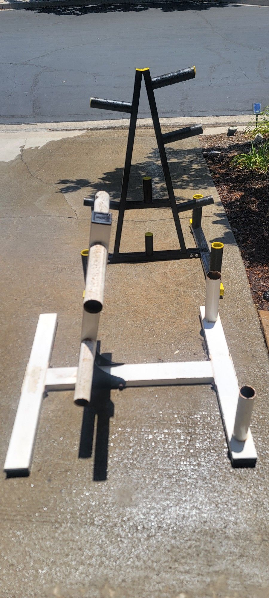 Badass Olympic Weight Plate & Barbell Storage Racks - Heavy Duty!