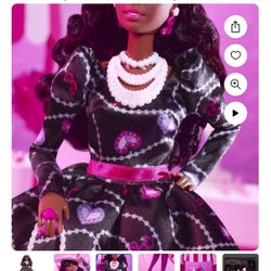 toy/Barbie Rewind '80s Edition Collectible Doll with Sophisticated Dress & Pearly Accessories