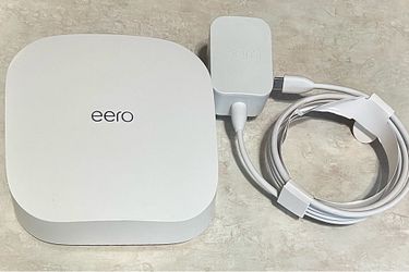 EERO 6 PRO Router Extender W/ Charger & Adapter NON ISP
