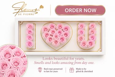 Luxury Pink “I Love You” Roses