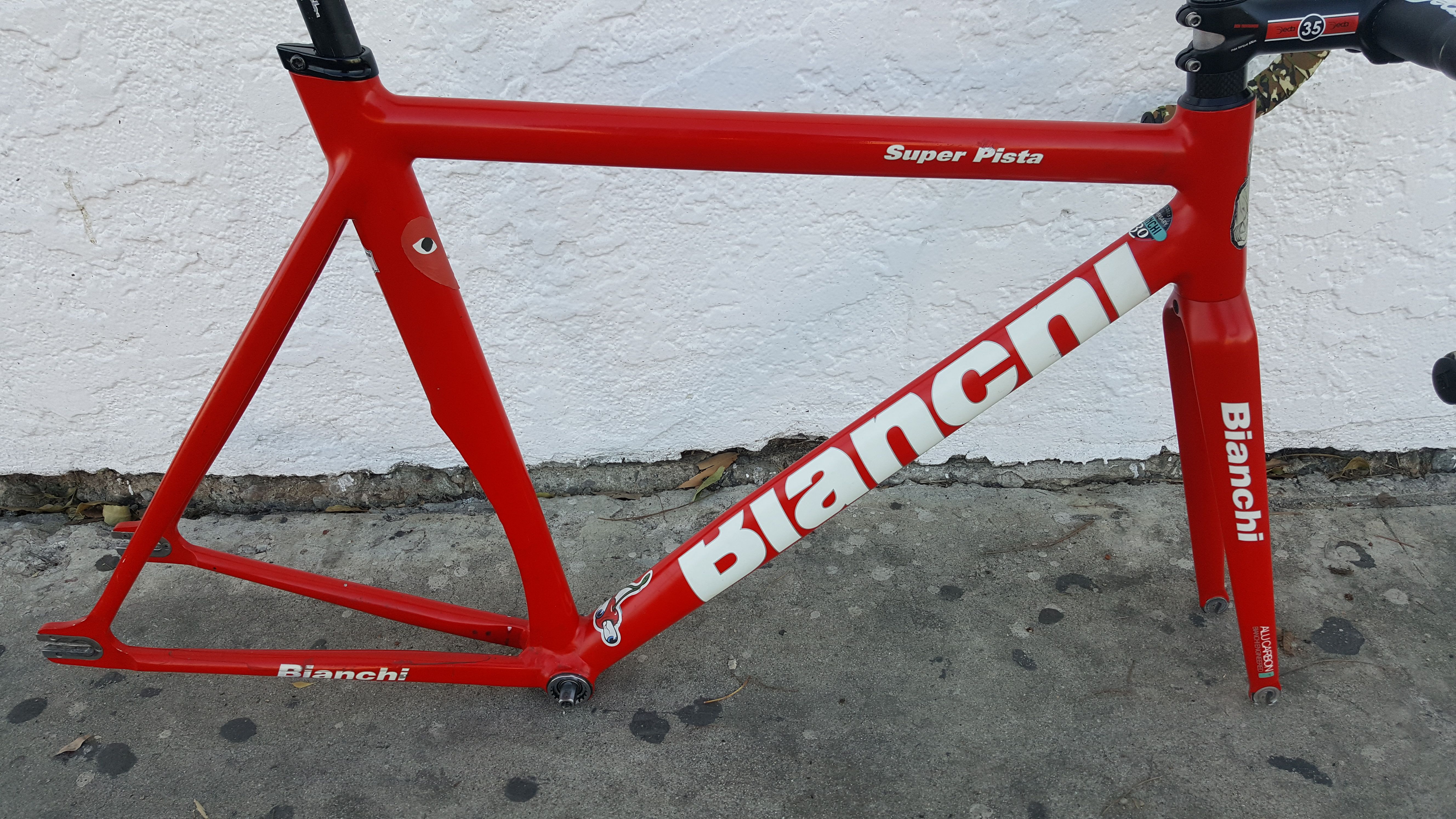 Bianchi super pista frame for online sale