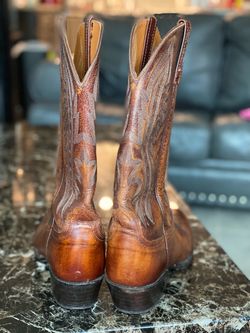 Brown Leather Western Cowboy Boots