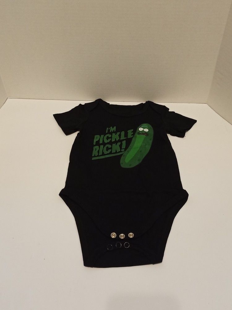 Onesie (6 Month) Pickle Rick