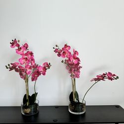 2 Home Decor - Fake Flower Plants