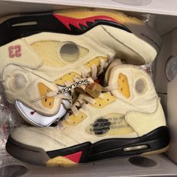 Jordan 5 Off White Sail Size 8 