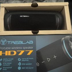 TREBLAB HD77 Bluetooth Speaker – Like New in Box