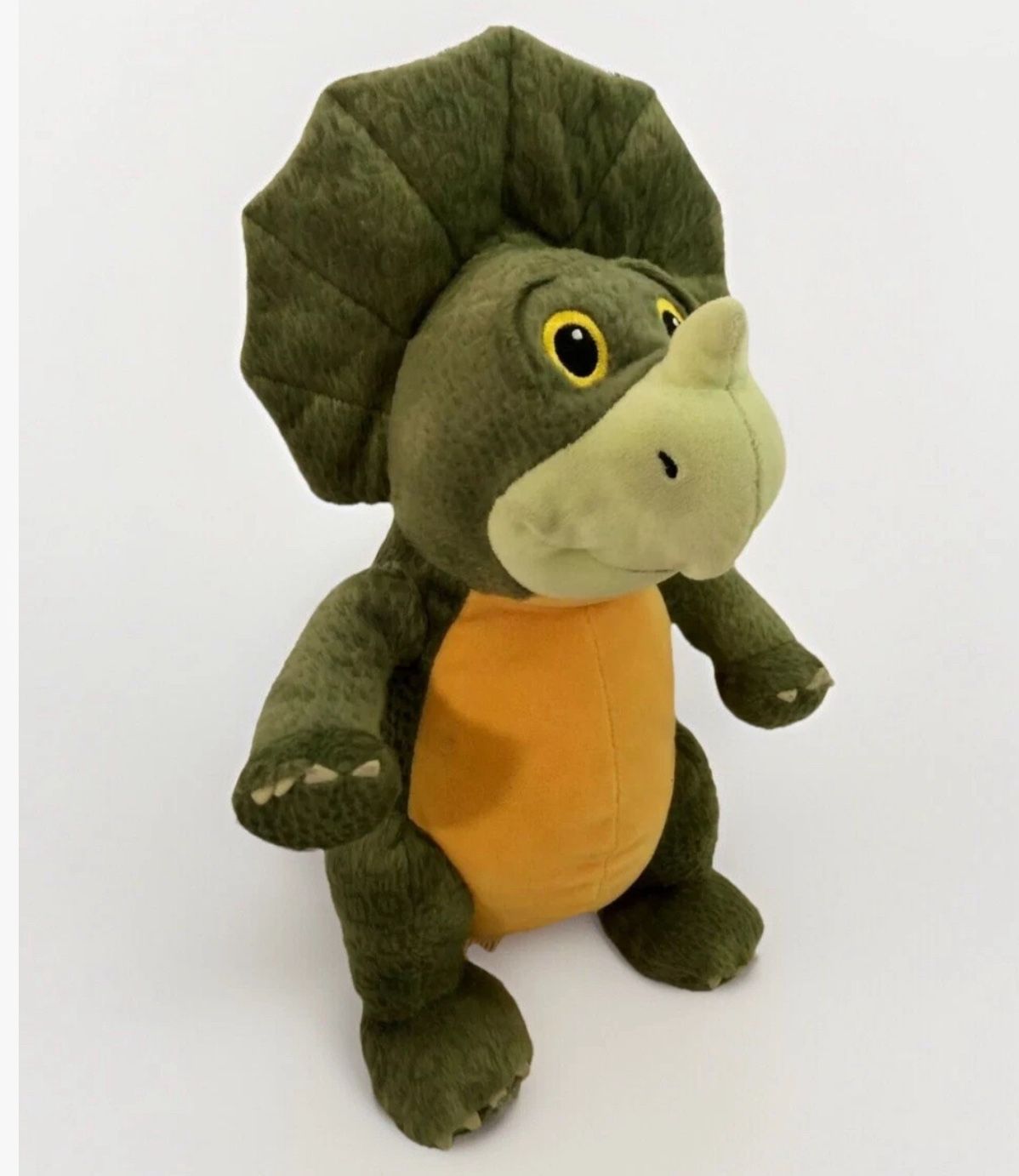 KOHL'S CARES Green & Yellow TRICERATOPS DINO PLUSH 13" TALL