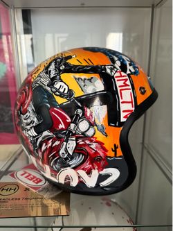 Custom painted Motorcycle helmet (DOT approved)