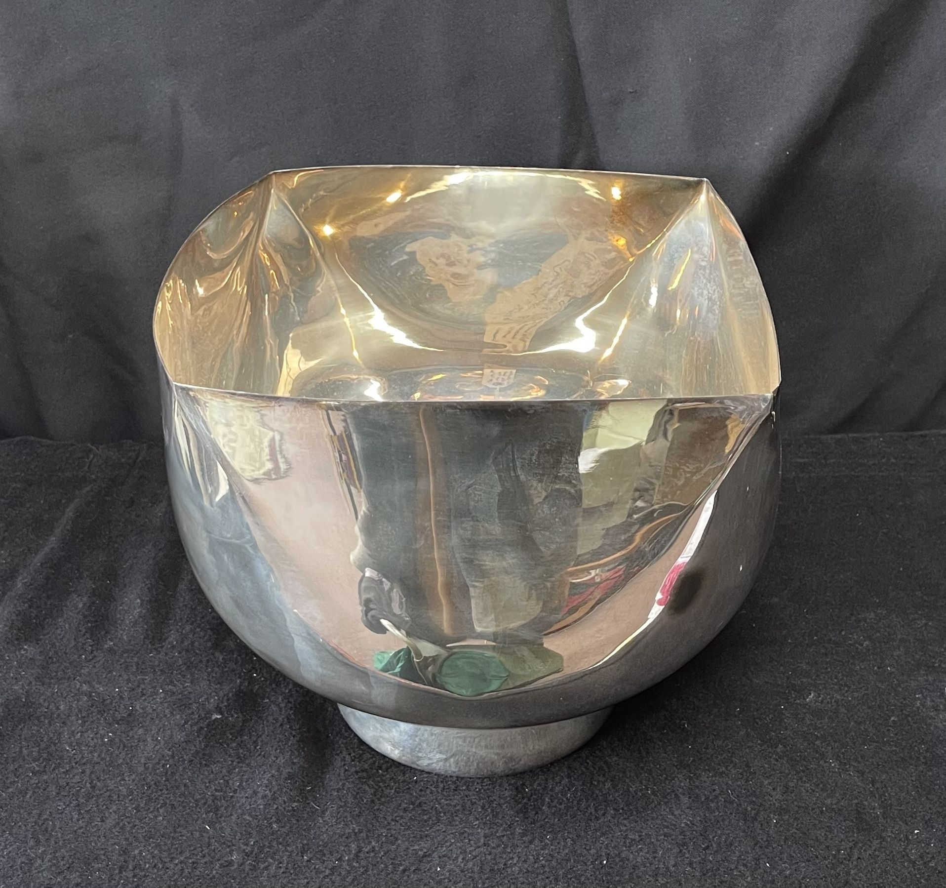 Mid Century Modern Silver Plated Bowl - Ward Bennett Design