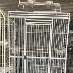 Extra Large Strong Play Top Parrot Bird Rolling Cage 