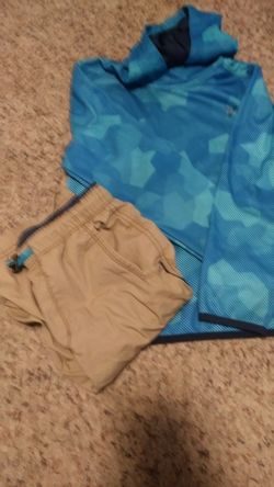 Boys size medium or 8 pants, shorts and light sweater