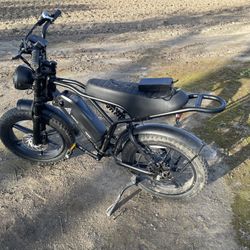 TST® R002 20'' 1500W Full Suspension Moped-style Electric Bike