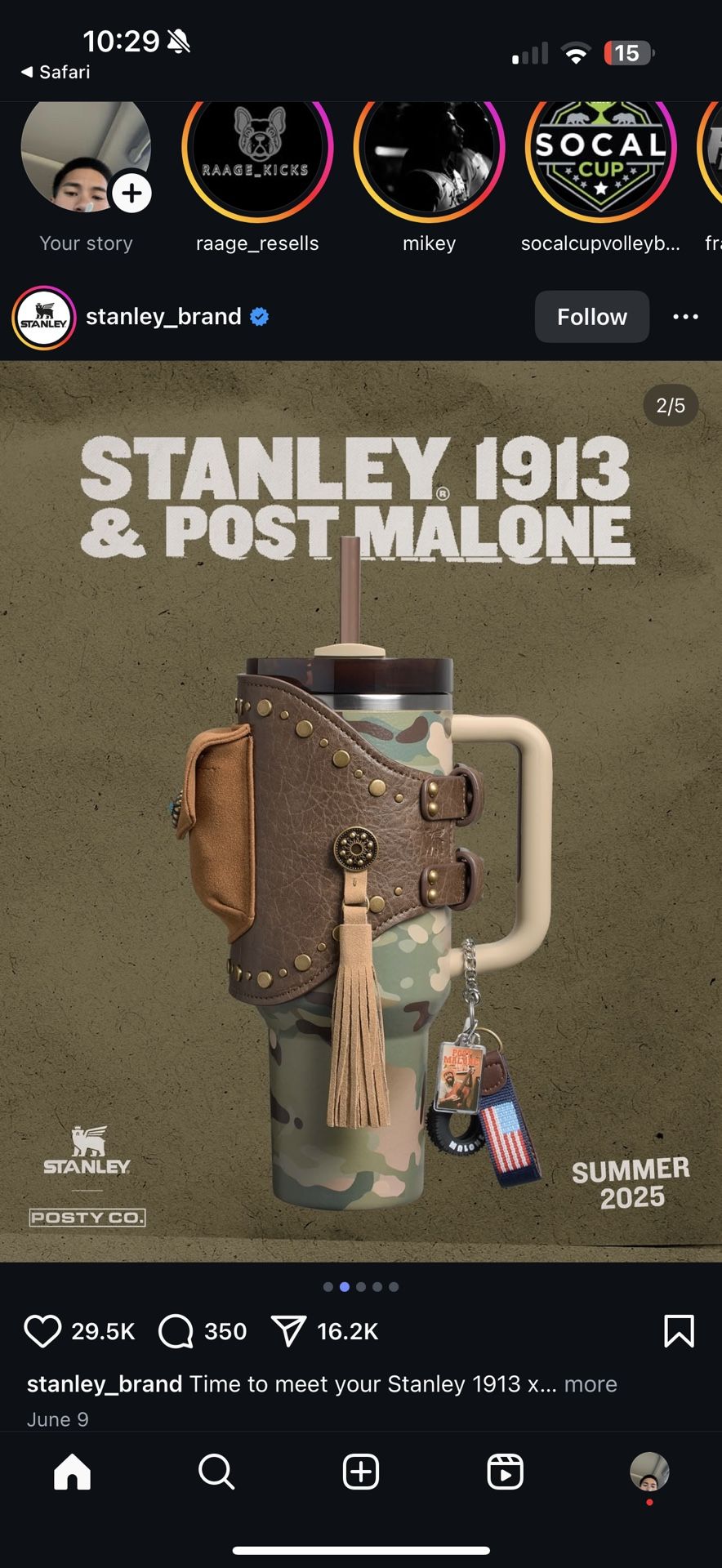 POST MALONE X STANLEY INHAND DM ME