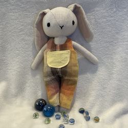 Handmade Bunny Boy Stuffed Doll