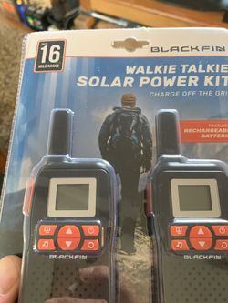 Solar walkie talkies